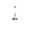 Nuvo Marsden 4-Light Chandelier Matte Black and Natural Brass 60/7864 - alternate 5